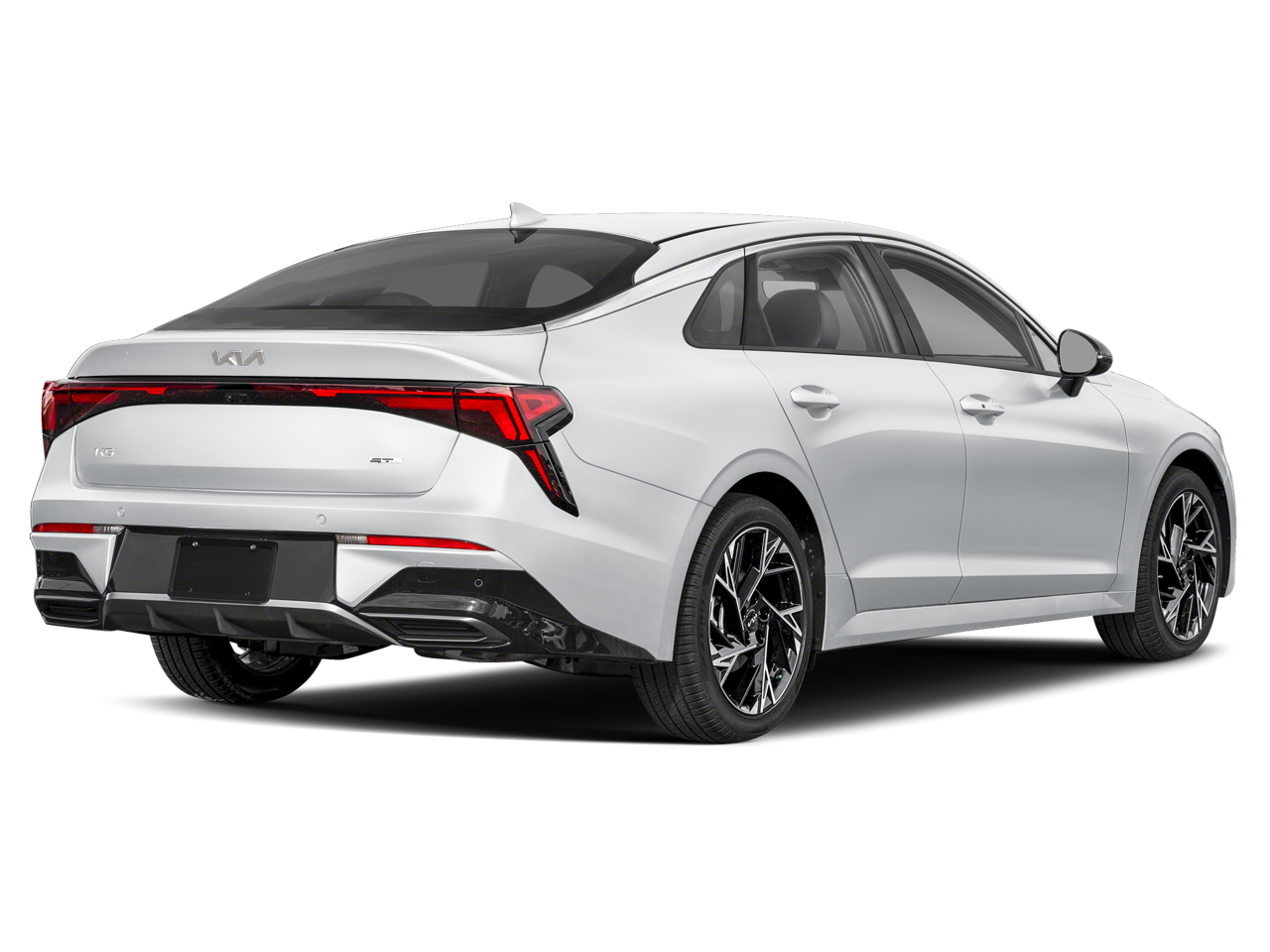 2026 Kia K5 — rear three-quarter view
