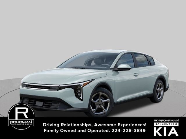 2026 Kia K4 LX in Morning Haze — front three-quarter view